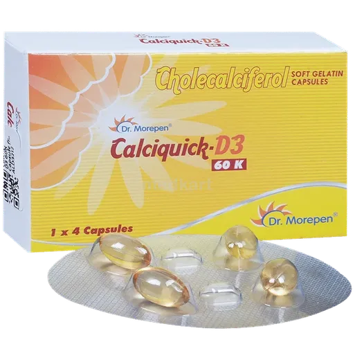 calciquick d3 60k tablet 4's